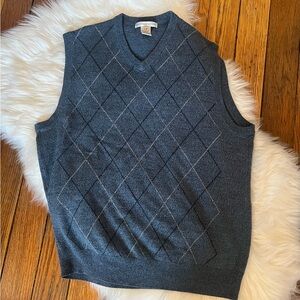 Blue/Gray Argyle Sweater Vest